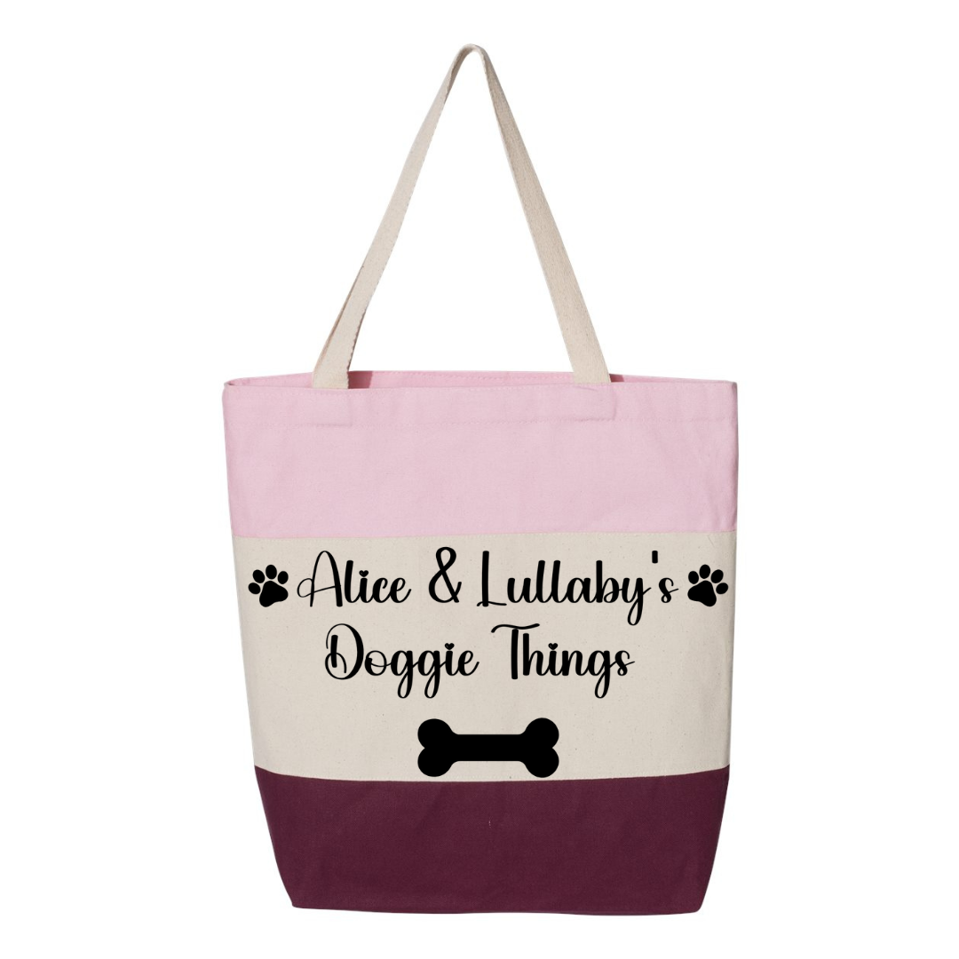 Customized Dog Tote Bags