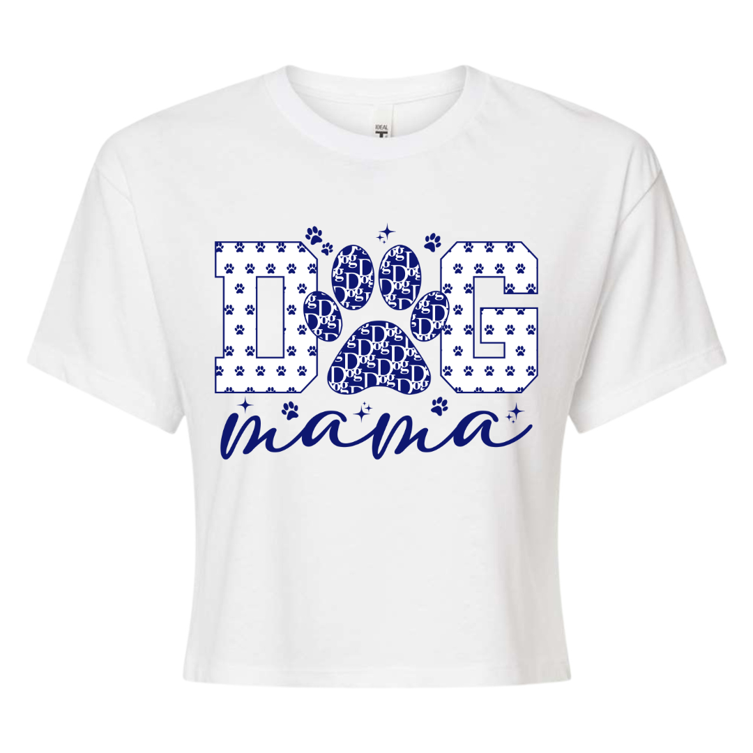 Dog Mama Crop Top Tee - Dogior