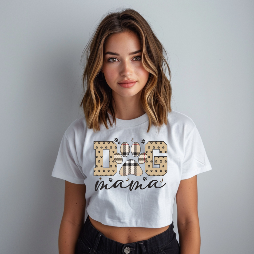 Dog Mama Crop Top Tee - Furberry