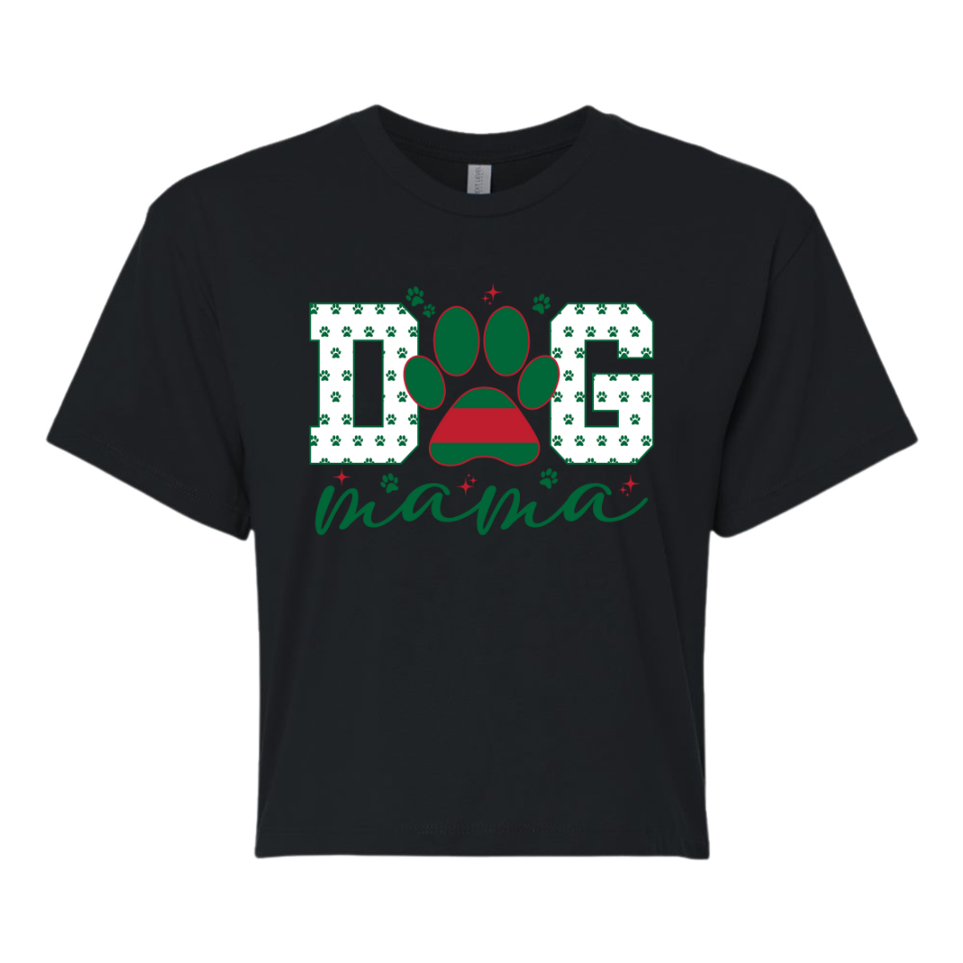 Dog Mama Crop Top Tee - Pucci