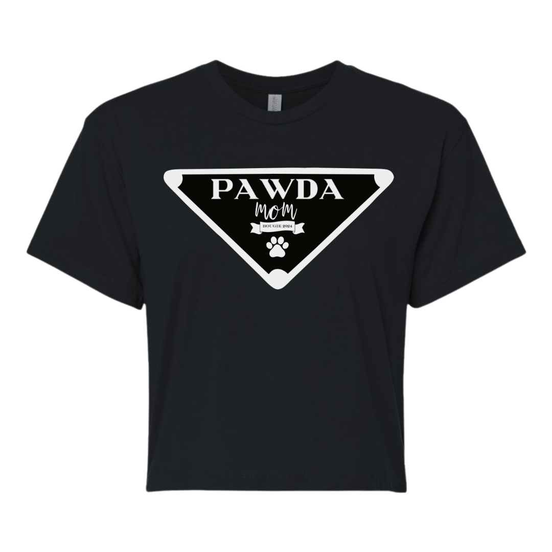 Crop Top Tee - Pawda Mom