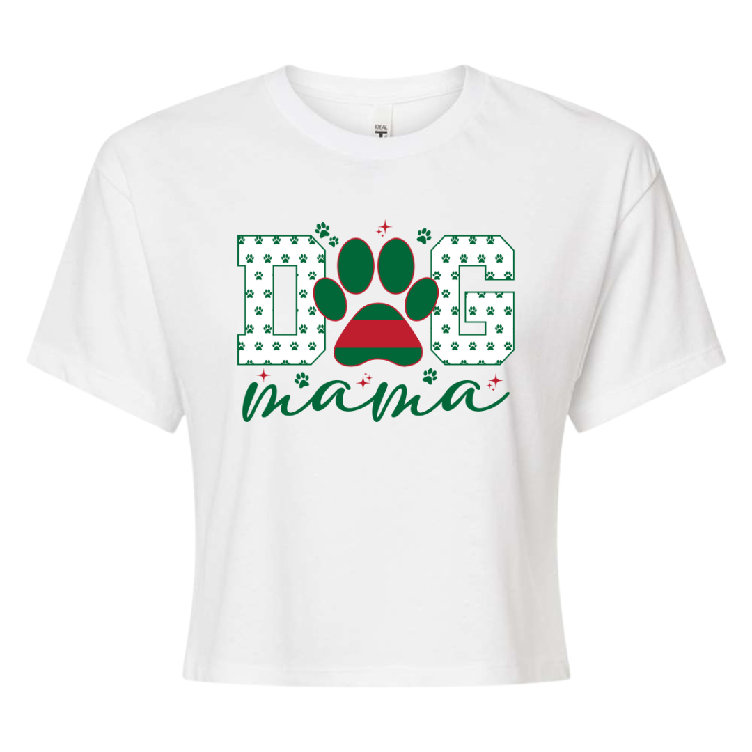 Dog Mama Crop Top Tee - Pucci