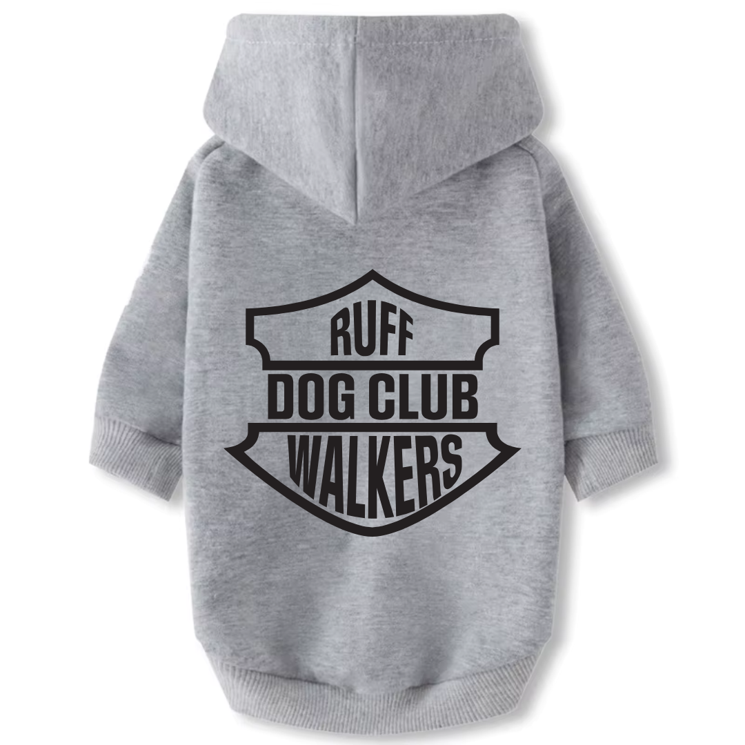 Dog Hoodie - Ruff Walkers Dog Club (Free Bandana w/ Purchase)