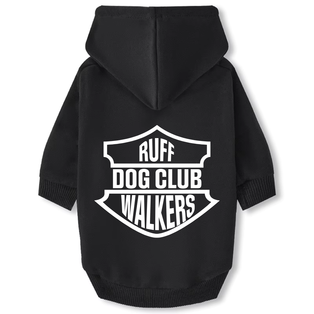 Dog Hoodie - Ruff Walkers Dog Club (Free Bandana w/ Purchase)