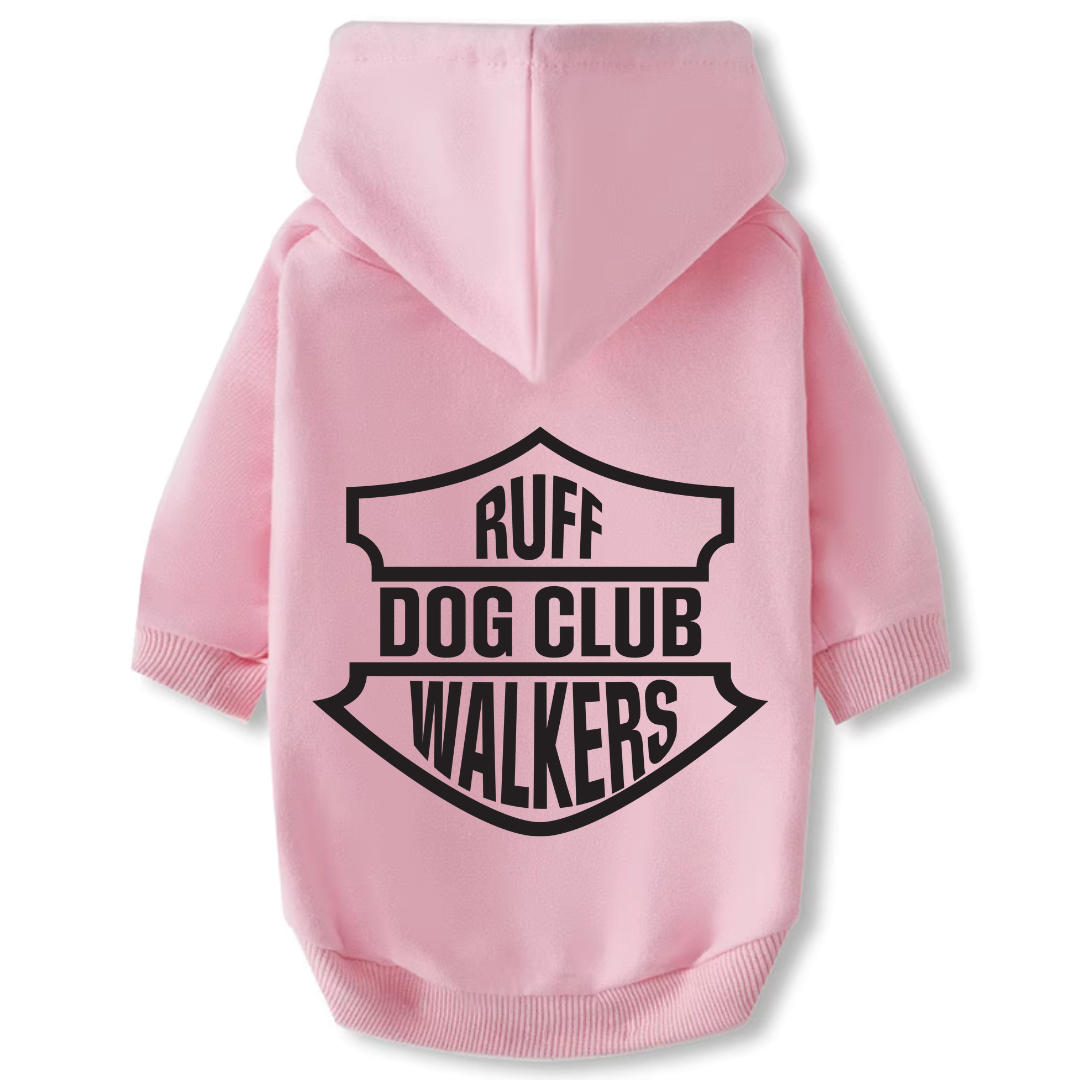 Dog Hoodie - Ruff Walkers Dog Club (Free Bandana w/ Purchase)