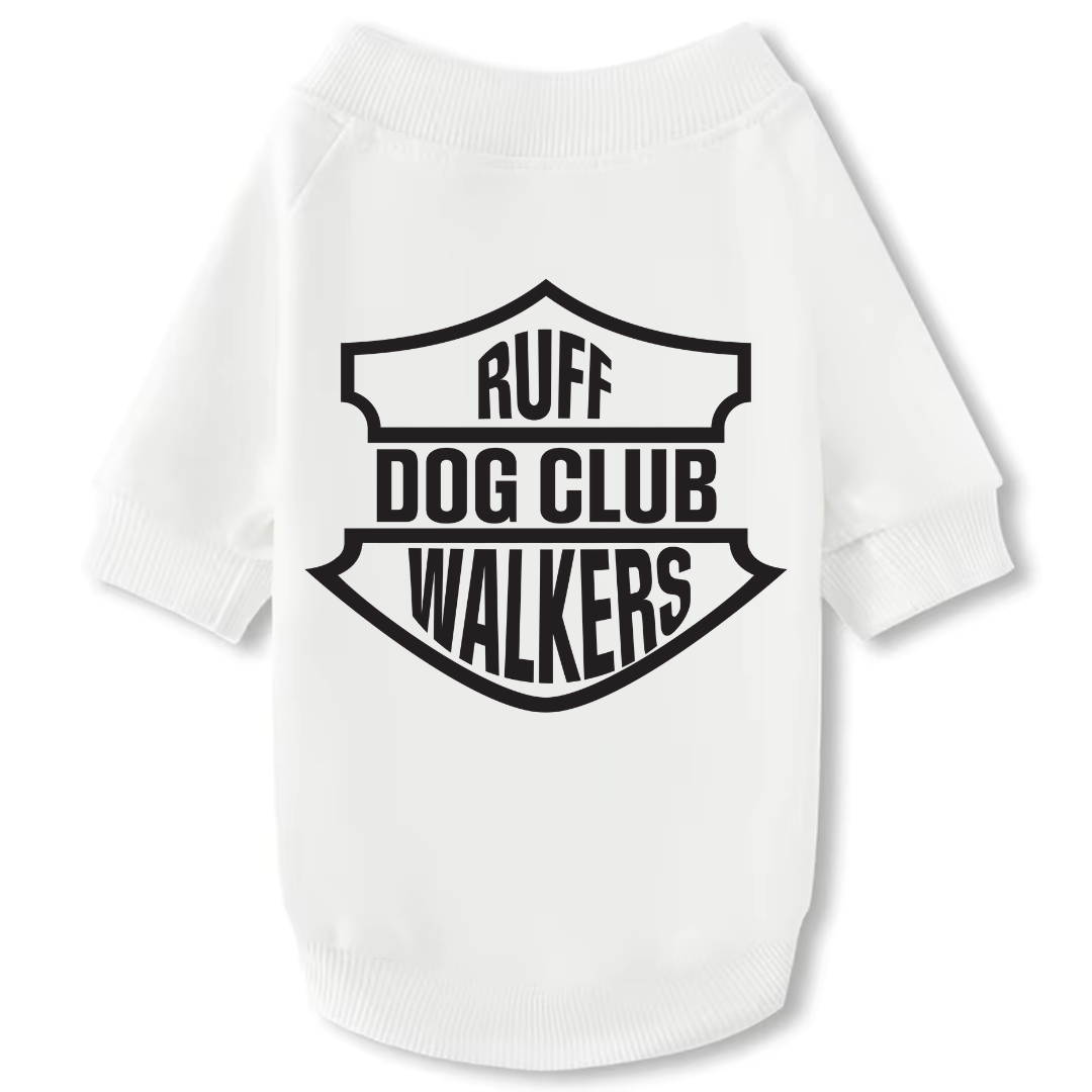 Dog Crewneck Sweatshirt - Ruff Walkers Dog Club (Free Bandana w/ Purchase)