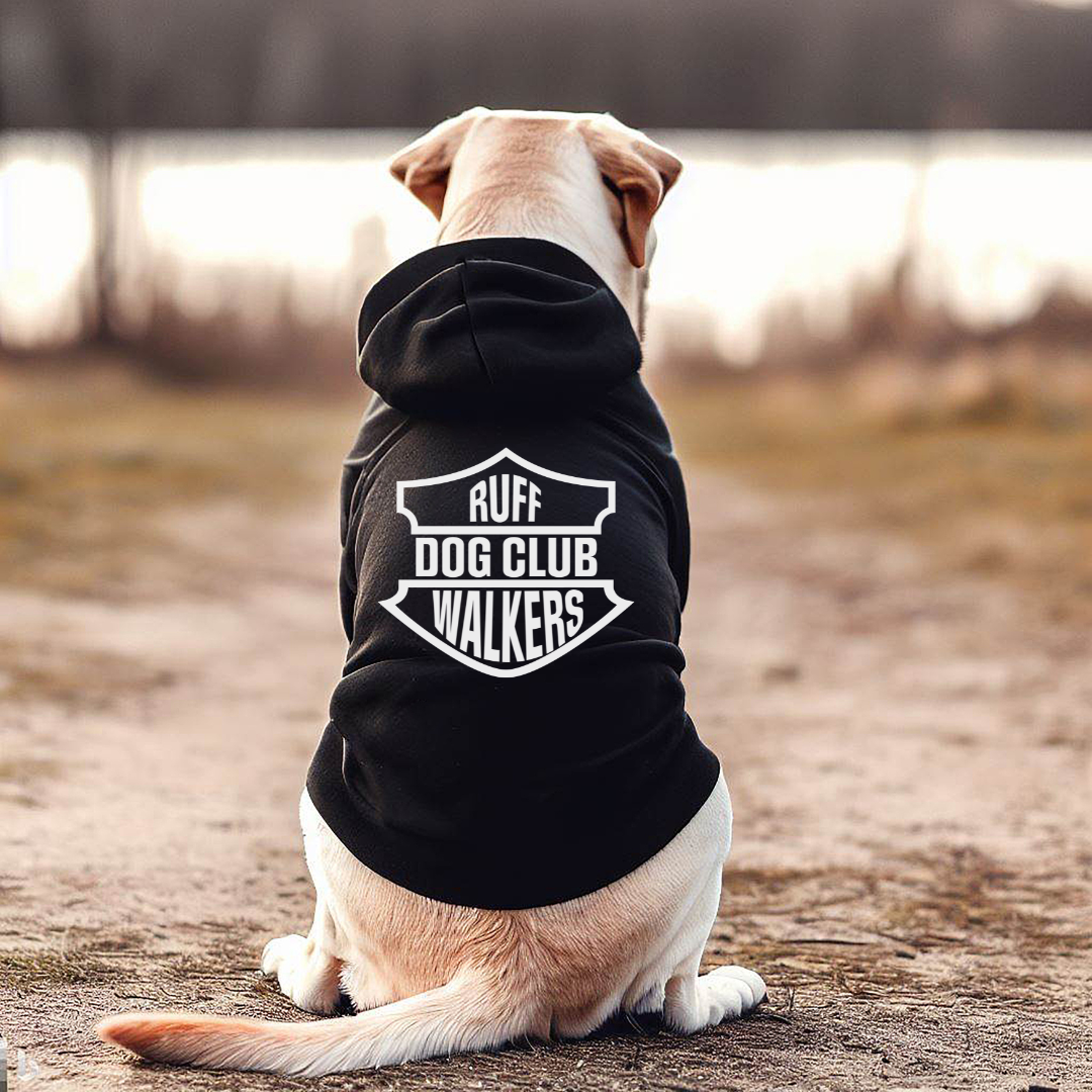 Dog Hoodie - Ruff Walkers Dog Club (Free Bandana w/ Purchase)