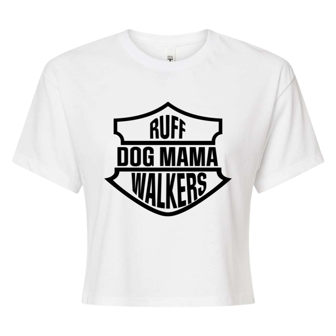 Crop Top Tee - Ruff Walkers Dog Mama