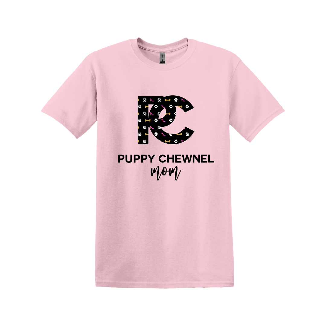 Dog Mom T-Shirt - Puppy Chewnel