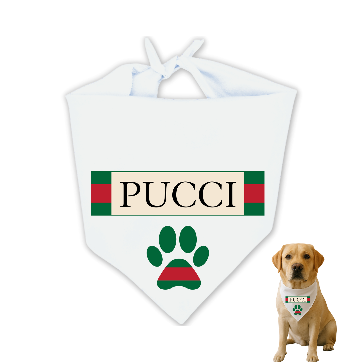 Bougie Dog Bandanas - PUCCI 🐾✨
