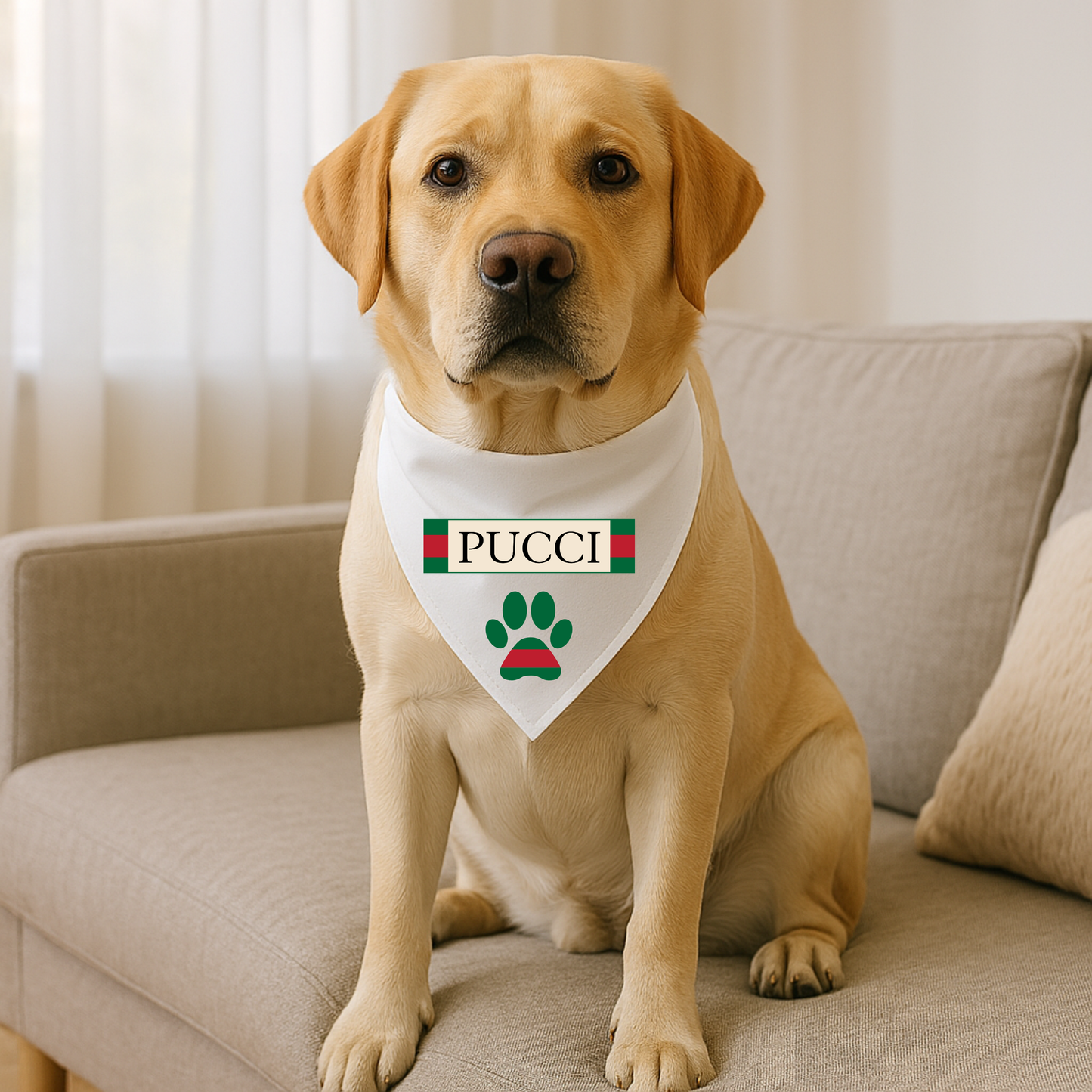 Bougie Dog Bandanas - PUCCI 🐾✨