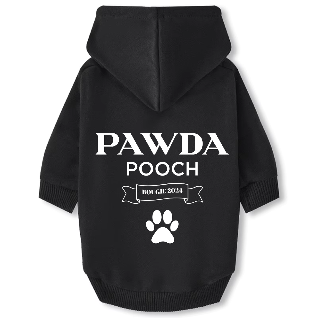 Dog Hoodie - Pawda Pooch (Full Back)