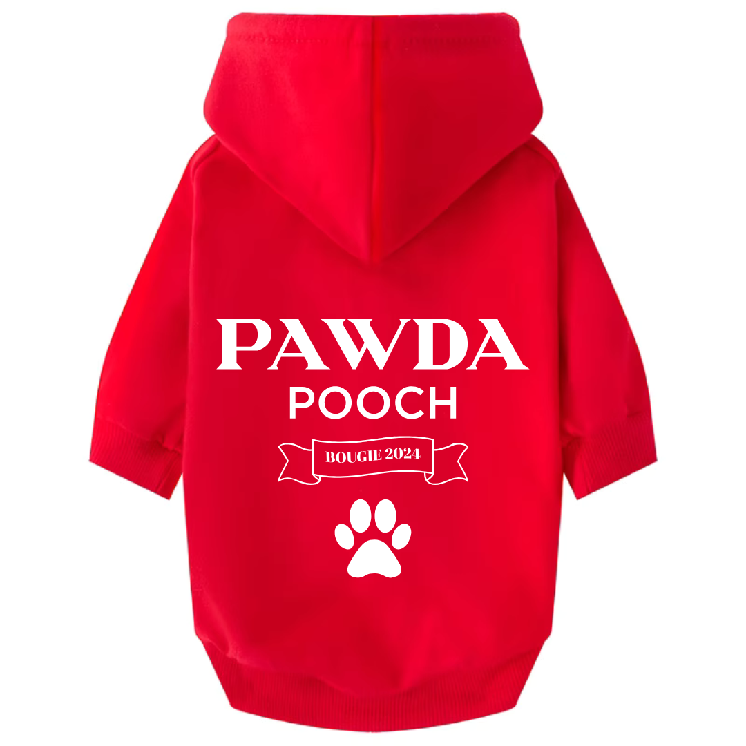 Dog Hoodie - Pawda Pooch (Full Back)