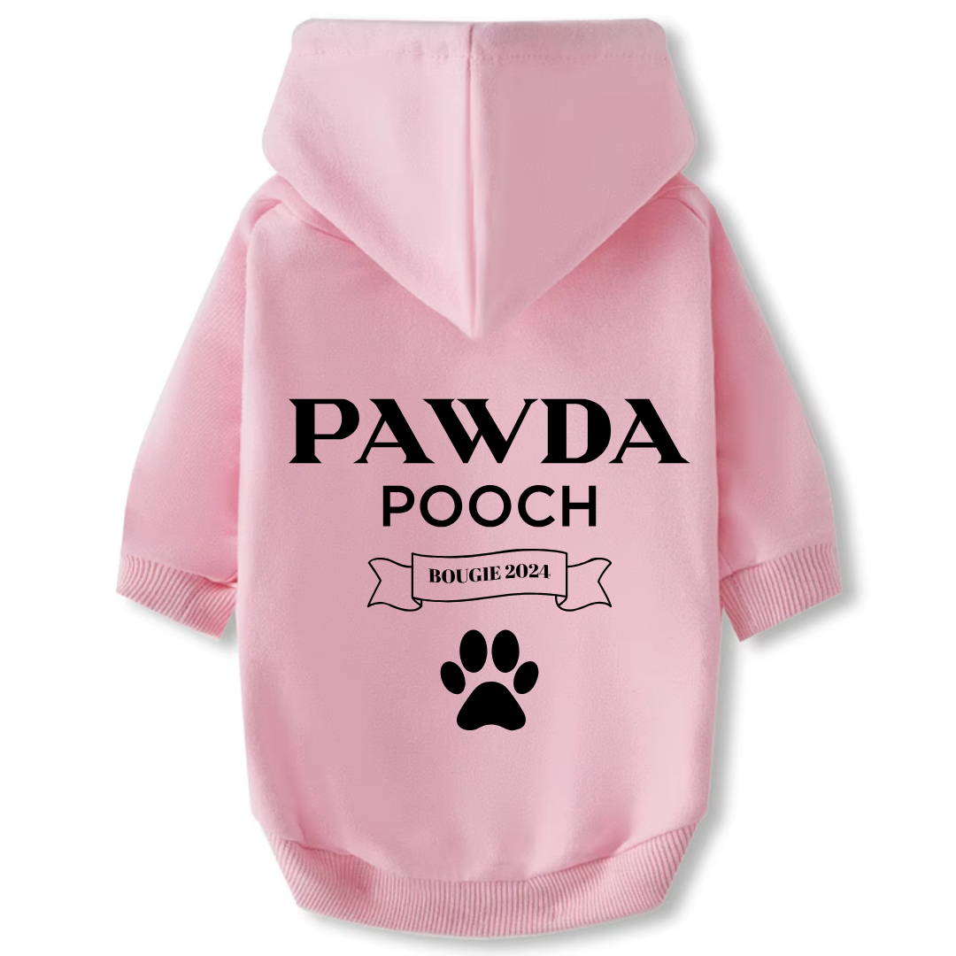 Dog Hoodie - Pawda Pooch (Full Back)