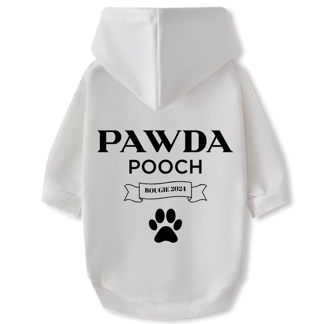 Dog Hoodie - Pawda Pooch (Full Back)