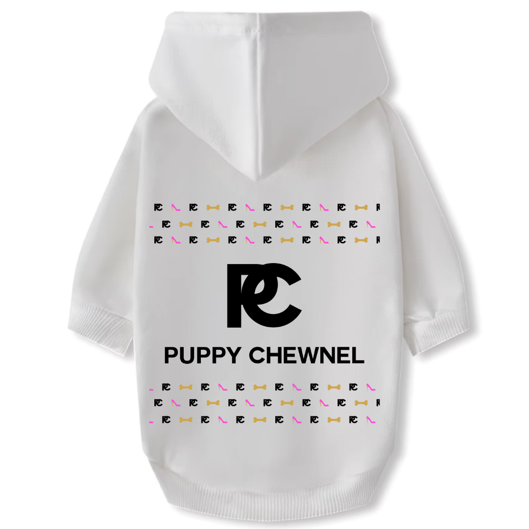 Dog Hoodie - Puppy Chewnel - Bones/Full Back