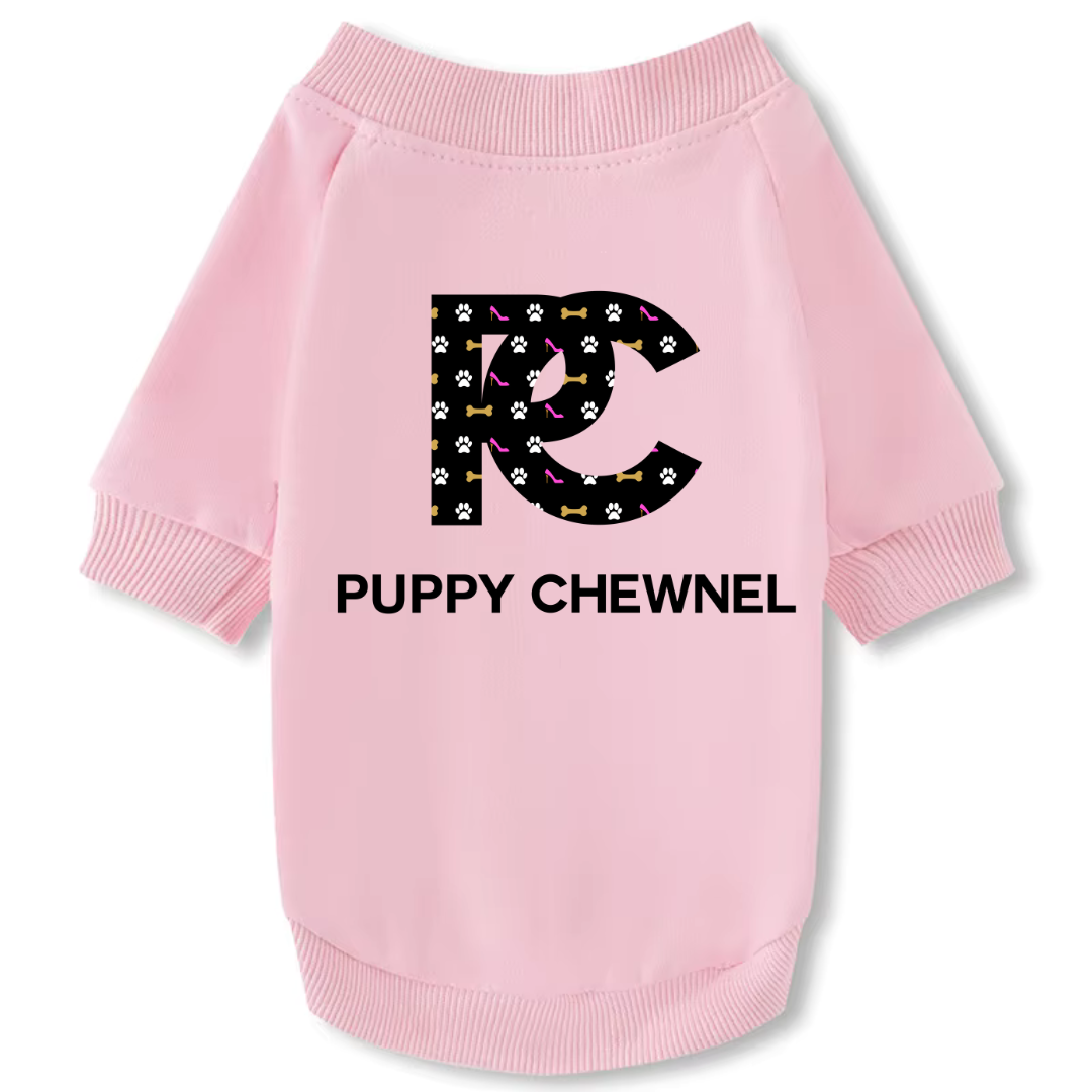 Dog Crewneck Sweatshirt - Puppy Chewnel - Paws/Heels