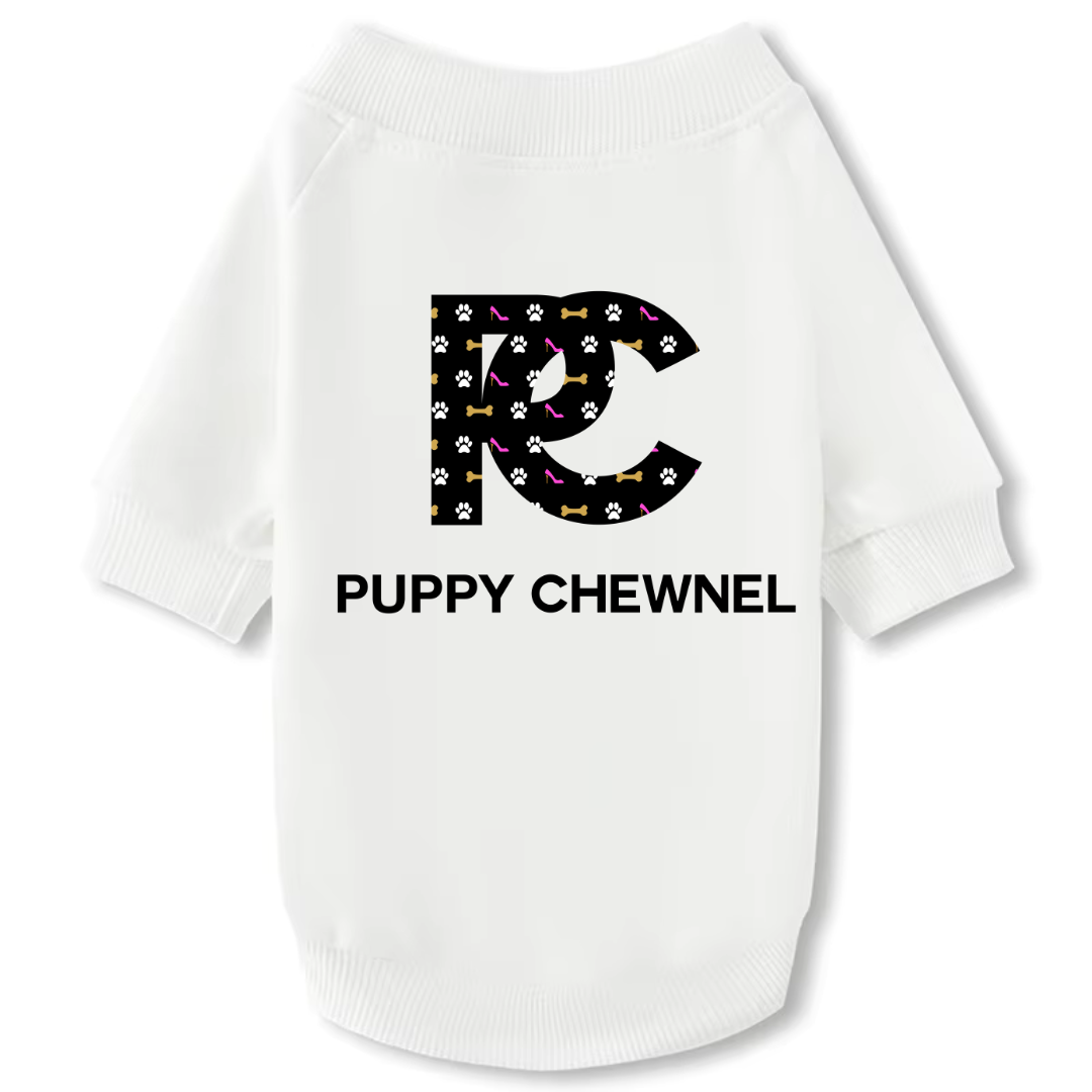 Dog Crewneck Sweatshirt - Puppy Chewnel - Paws/Heels