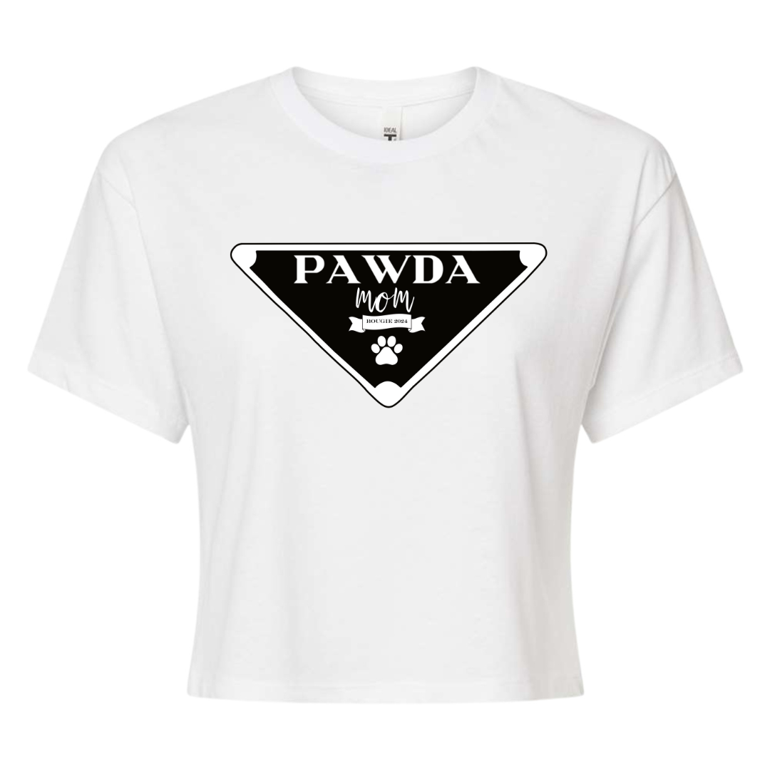 Crop Top Tee - Pawda Mom