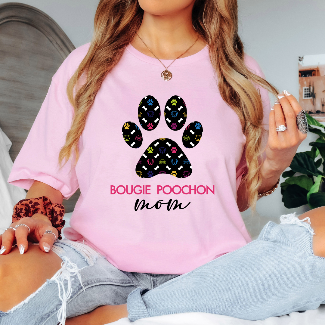 Dog Mom T-Shirt - Bougie Poochon Mom