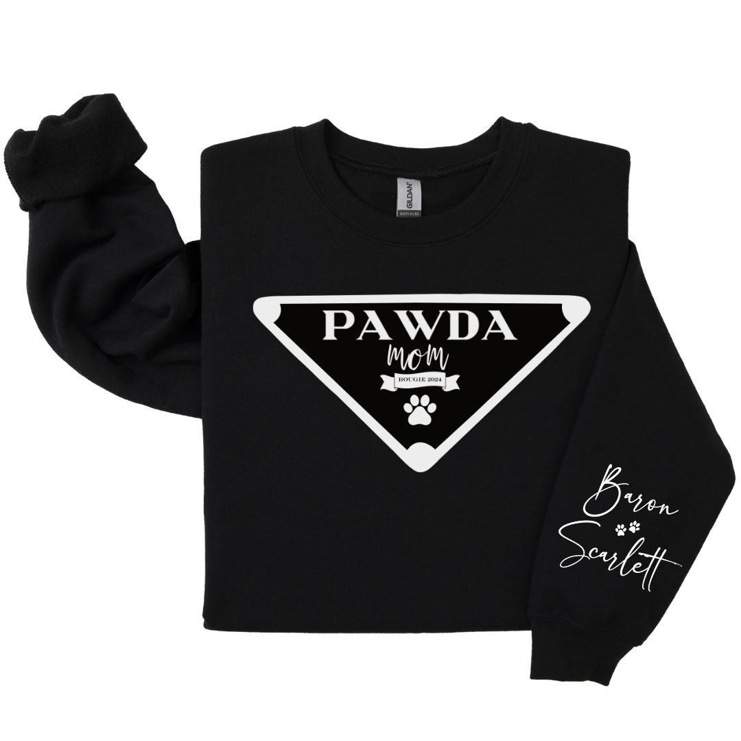 Dog Mom Crewneck - P🐾WDA (Customizable)