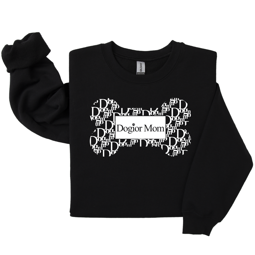Dog Mom Crewneck - Dogior MOM (Customizable)