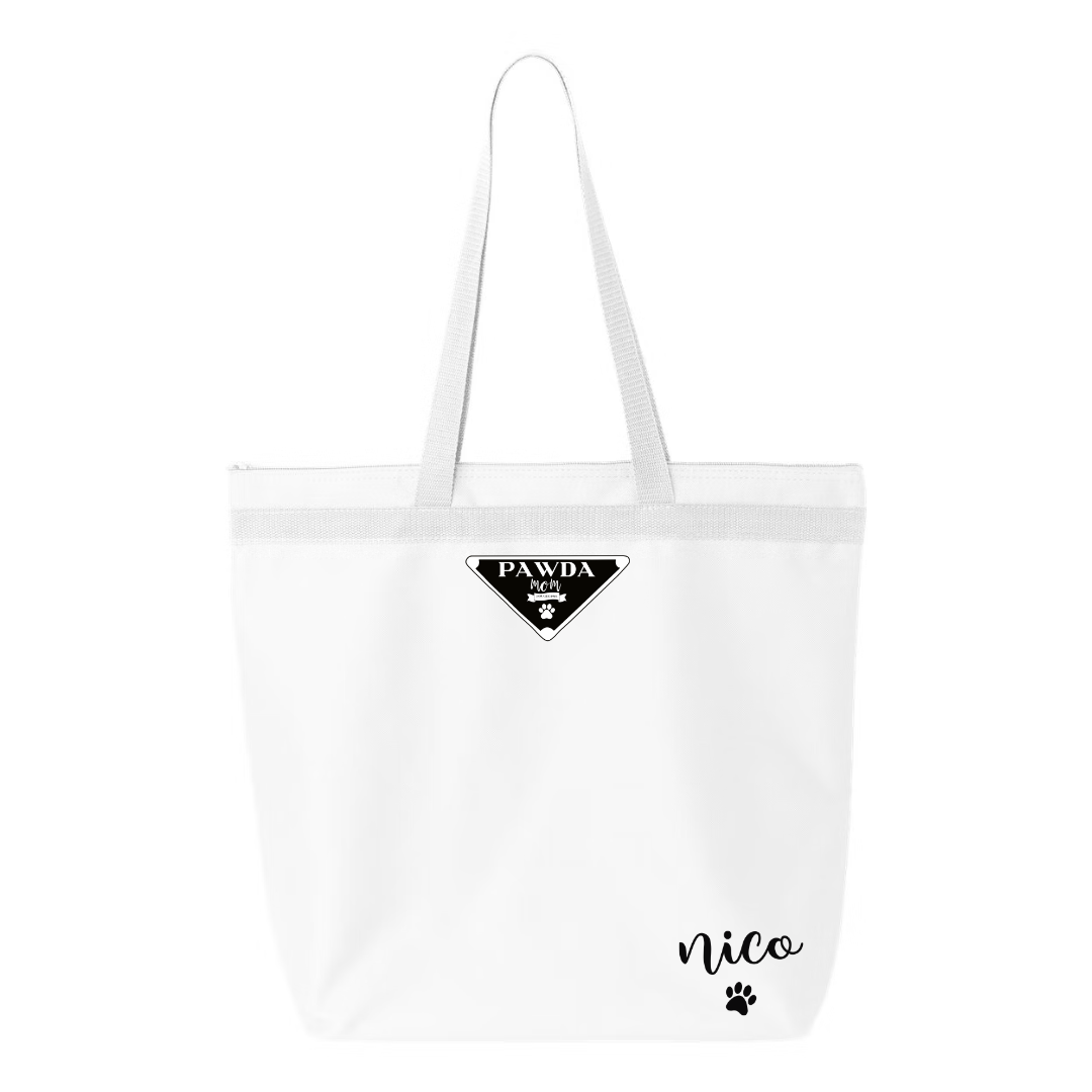 Customized PAWDA Mom Tote Bag (XL with Zipper)