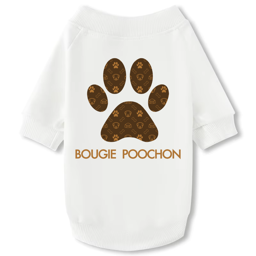Dog Crewneck Sweatshirt- Bougie Poochon