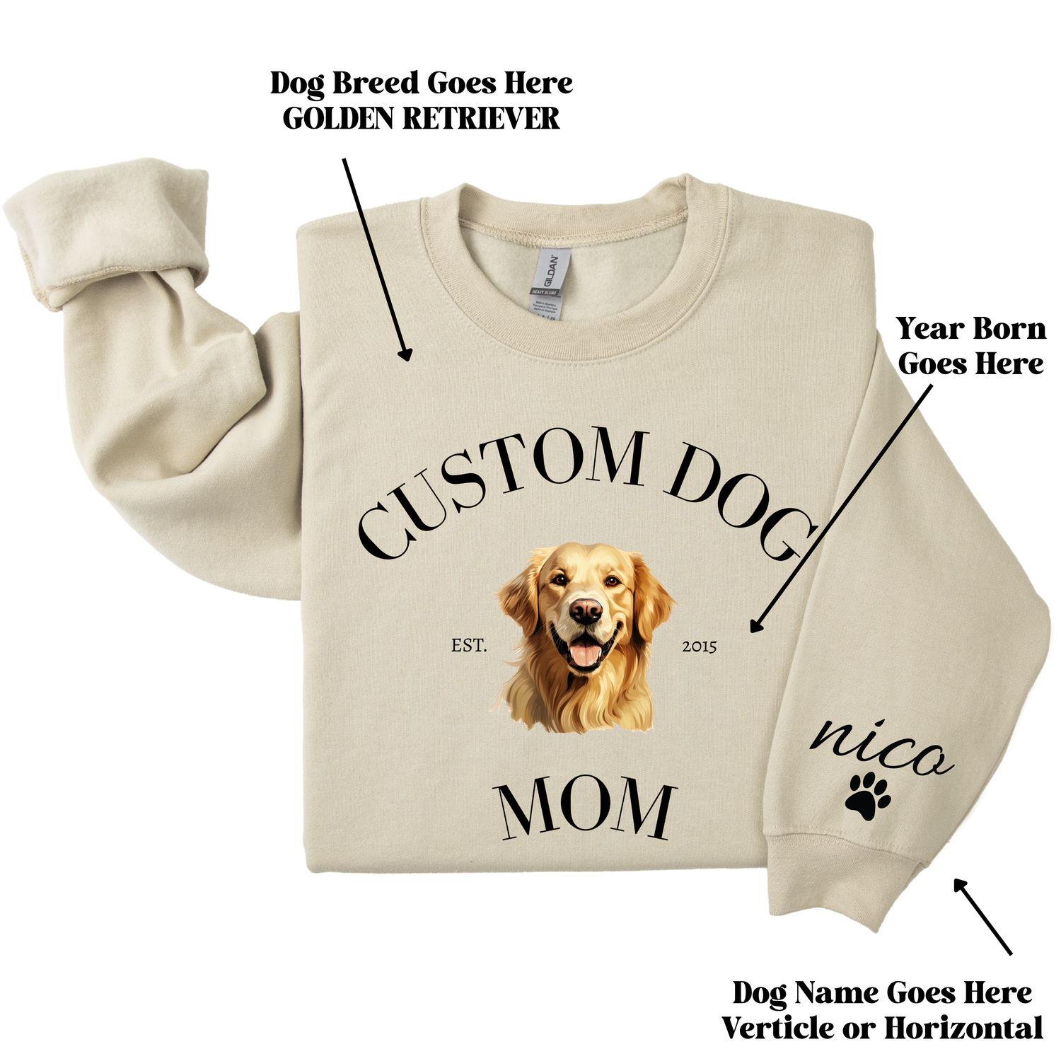 Custom Dog Mom & Dad Clothing