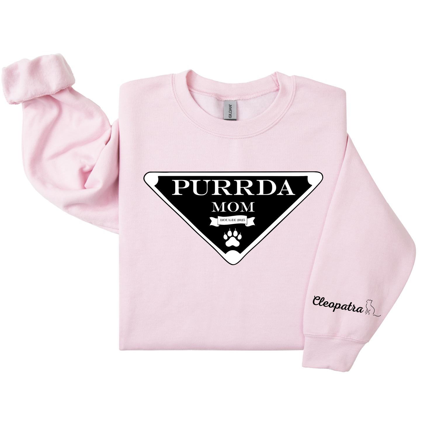 Cat Mom Crewneck - PURRDA (Customizable)