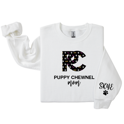 Dog Mom Crewneck - Puppy Chewnel (Customizable)
