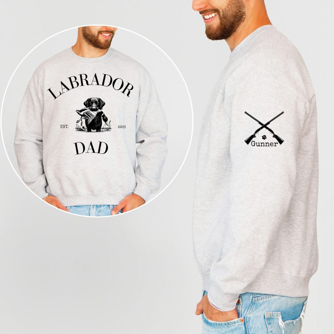 Dog Dad Crewneck - Labrador Dad (Customizable)