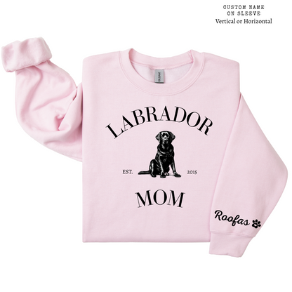 Dog Mom Crewneck - Labrador Mom (Customizable)