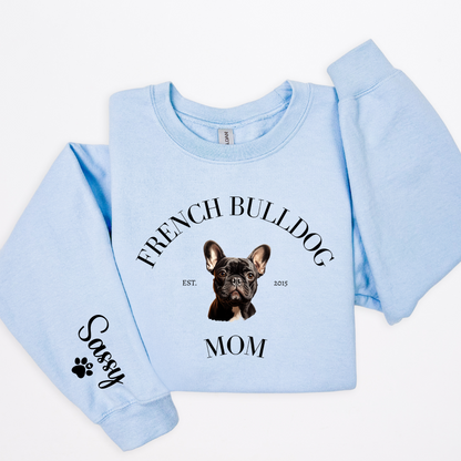 Custom Dog Breed Mom Crewneck
