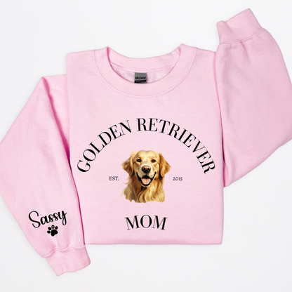 Custom Dog Breed Mom Crewneck