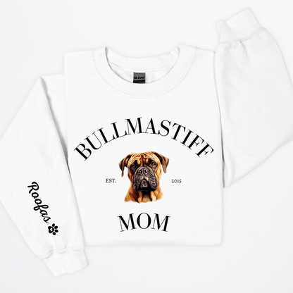 Custom Dog Breed Mom Crewneck