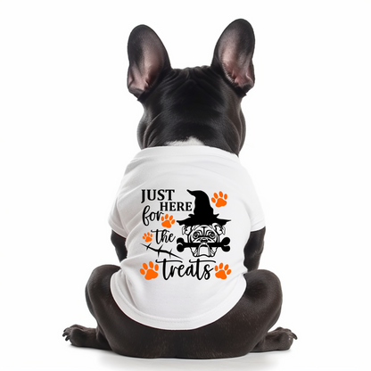 Dog Shirt - Halloween "Just Here for The Treats"