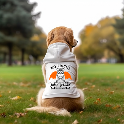 Dog Hoodie - Halloween "No Tricks Just Treats"