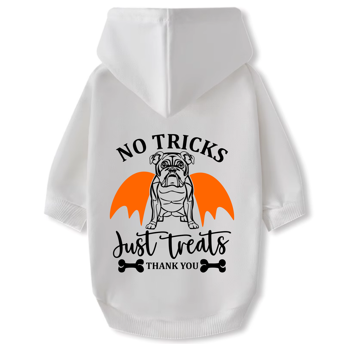 Dog Hoodie - Halloween "No Tricks Just Treats"