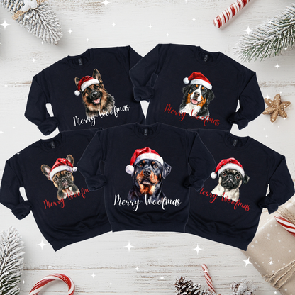 🐾🎄 Merry Woofmas Crewneck Sweatshirt – Personalized for You & Your Pup! 🎄🐾