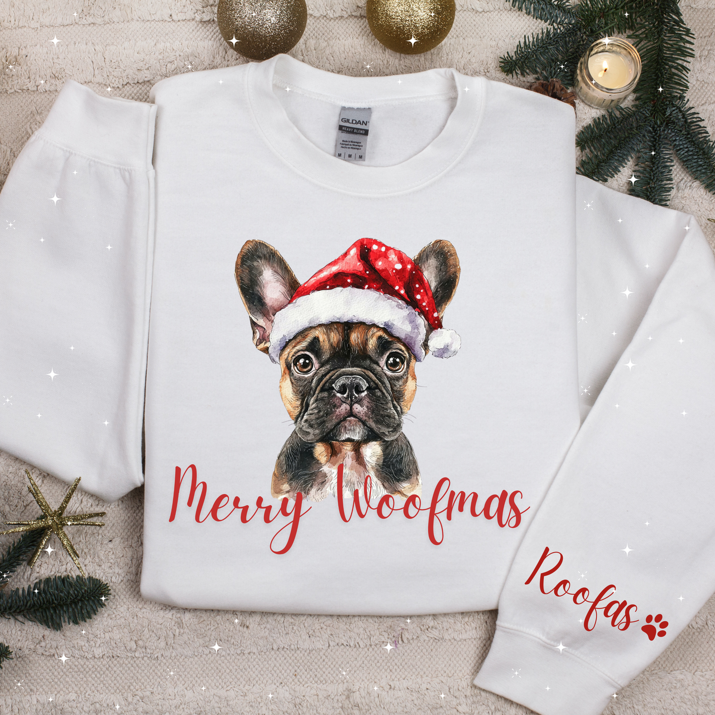 🐾🎄 Merry Woofmas Crewneck Sweatshirt – Personalized for You & Your Pup! 🎄🐾