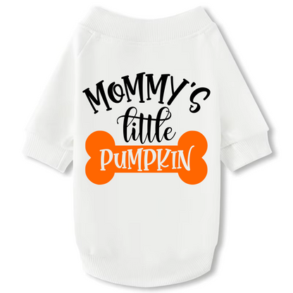 Dog Crewneck Sweatshirt - Halloween "Mommy's Little Pumpkin"