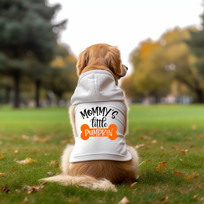 Dog Hoodie - Halloween "Mommy's Little Pumpkin"