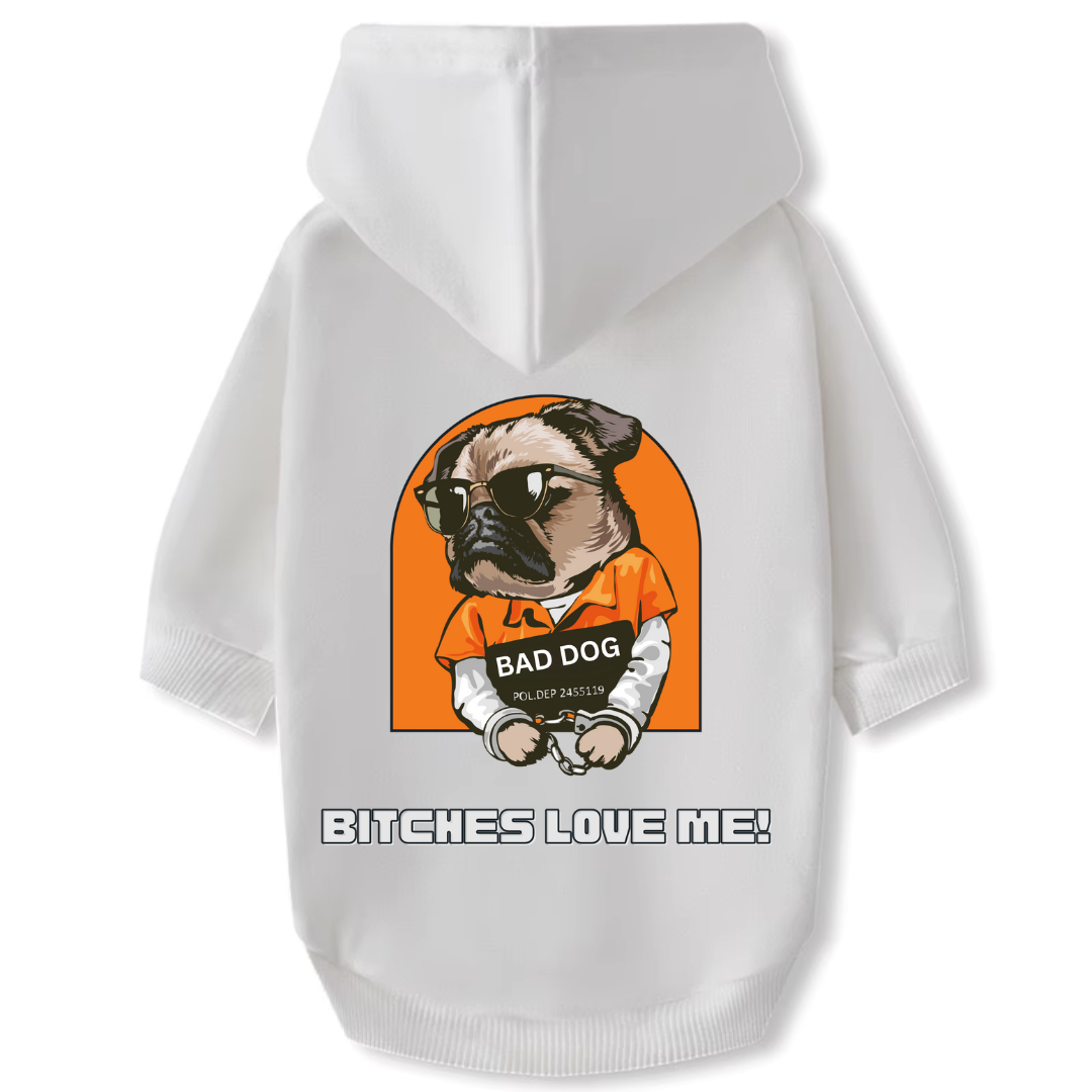 Dog Hoodie - Bitches Love Me