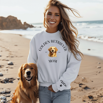 Custom Dog Breed Mom Crewneck