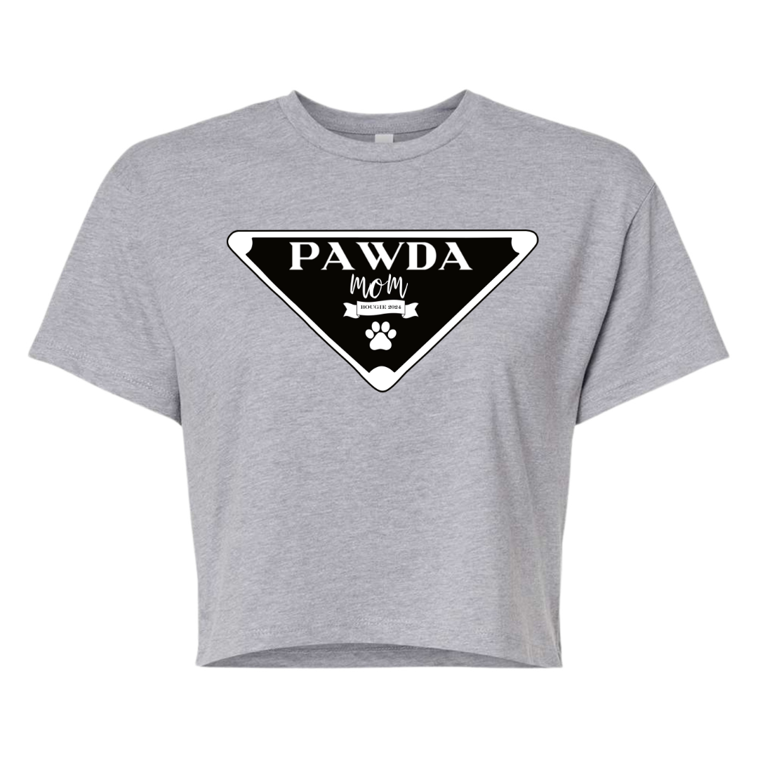 Crop Top Tee - Pawda Mom