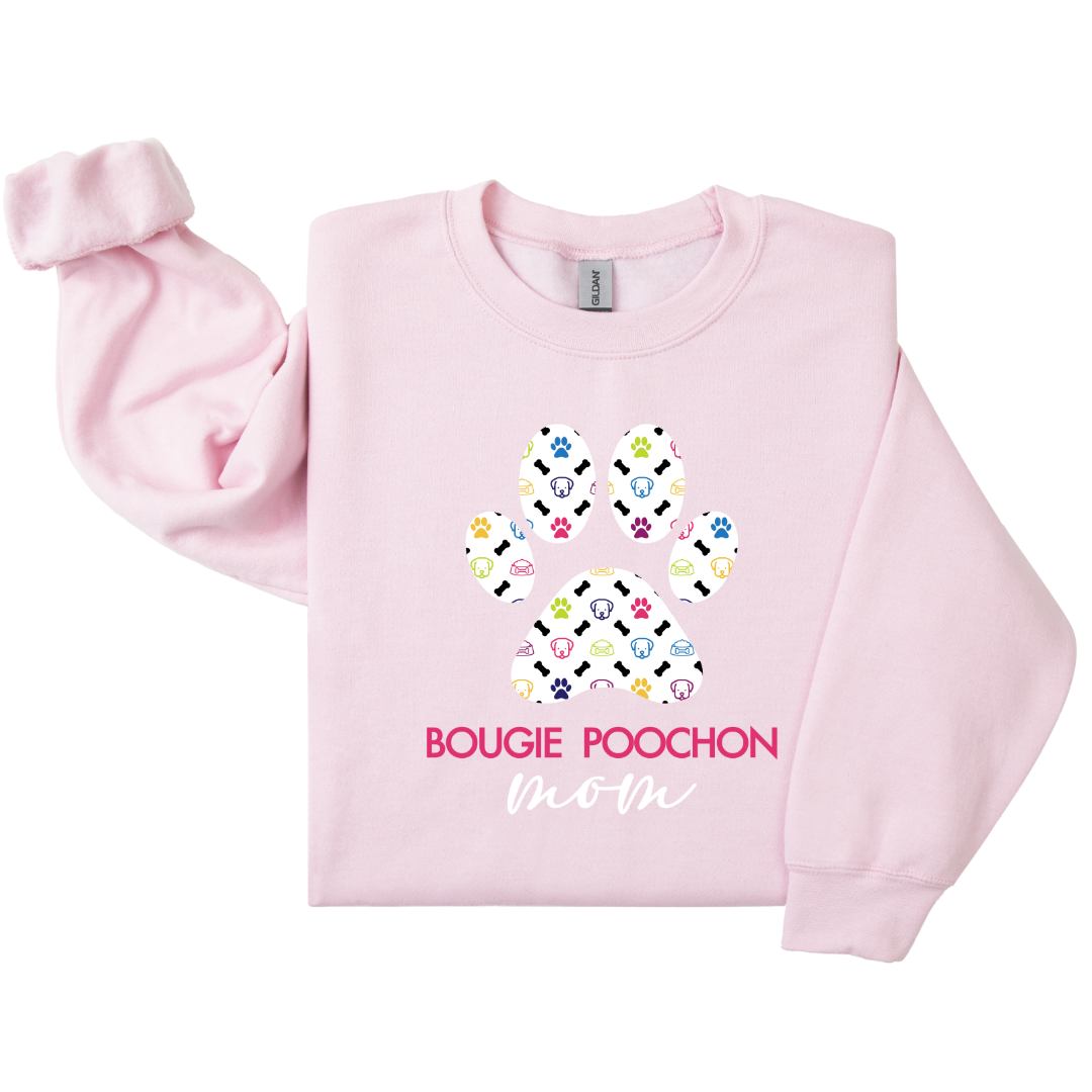 Dog Mom Crewneck - Bougie Poochon (Customizable)