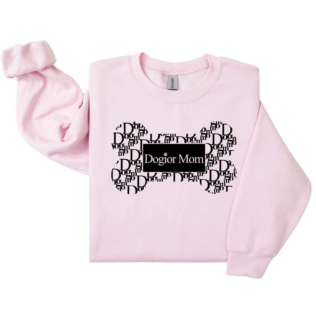 Dog Mom Crewneck - Dogior MOM (Customizable)