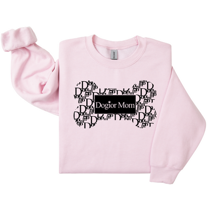 Dog Mom Crewneck - Dogior MOM (Customizable)