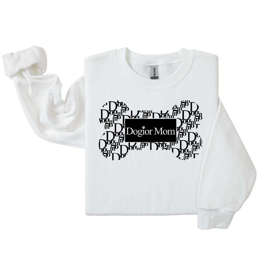 Dog Mom Crewneck - Dogior MOM (Customizable)